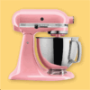Batidola color rosa claro estilo retro