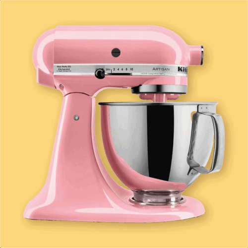 Batidola color rosa claro estilo retro